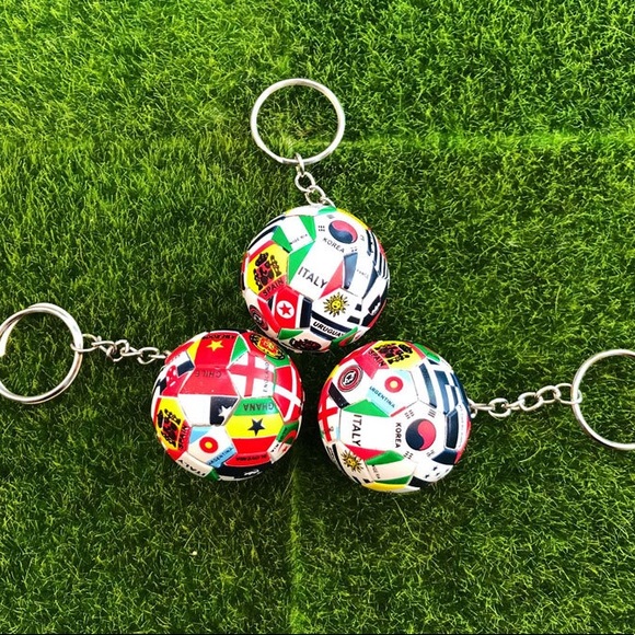 World Cup Soccer/Football Flag Keychain - Picture 5 of 7